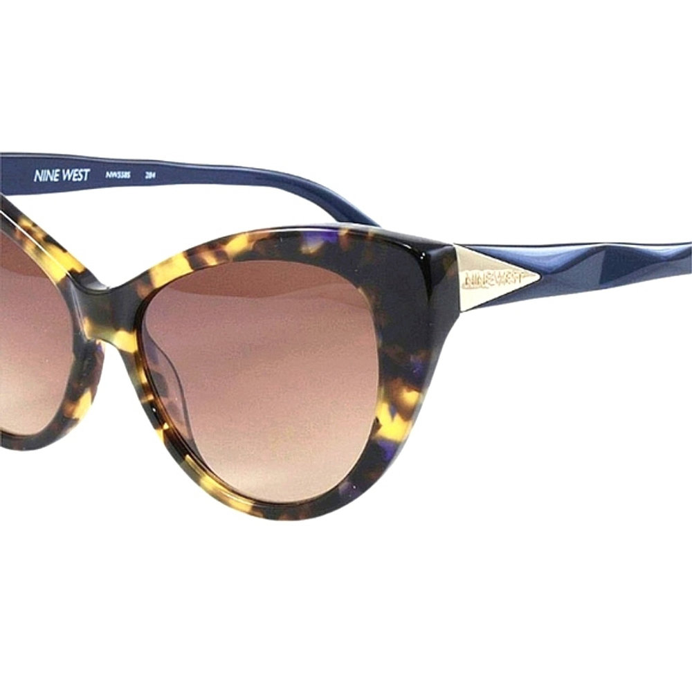 Nine West Cat Eye Sunglasses 53 15 135 Tortoise Blue Womens Sunglasses - Picture 2 of 7
